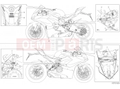 DUCATI 2019 Superbike Panigale V4 S Course  POSITIONING PLATES [MOD:PANV4SGP;XST:JAP]