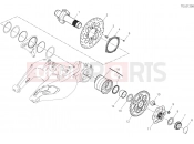 DUCATI 2020 Diavel REAR WHEEL SPINDLE [MOD:DVL1260]