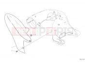 DUCATI Hypermotard 950 SP REAR MUDGUARD [MOD:HYM950SP]
