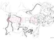 DUCATI Monster 821 Stealth HOT AIR PIPE CANISTER [MOD:M821STEA]
