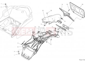 DUCATI 2020 Multistrada 1260 Pikes Peak PLATE HOLDER [MOD:MS1260PP;XST:JAP]