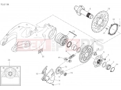 DUCATI 2020 Multistrada 1260 Pikes Peak HUB, REAR WHEEL [MOD:MS1260PP]