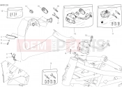 DUCATI 2020 Multistrada 1260 S D Air FRONT WIRING HARNESS [MOD:MS1260SA]