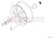 DUCATI 2020 Multistrada 1260 S D Air REAR WHEEL [MOD:MS1260SA]