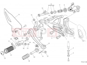 DUCATI Superbike Panigale V4 25° Anniversario 916  FOOTRESTS, RIGHT [MOD:PANV4916]