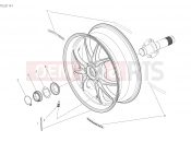 DUCATI Superbike Panigale V4 25° Anniversario 916  REAR WHEEL [MOD:PANV4916]