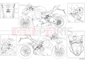 DUCATI 2020 Superbike Panigale V4 S POSITIONING PLATES [MOD:PANV4 S;XST:JAP]