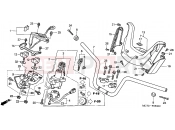 HONDA FJS600D3 ED SILVER WING 2003 F-6 HANDLE PIPE/ HANDLE COVER