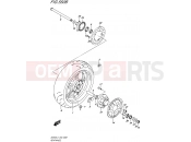 SUZUKI SV650A L7 (2017) (E19) 550B - REAR WHEEL (SV650AL7 E19)