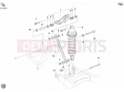 DUCATI 2005 Monster 620 Dark REAR SHOCK ABSORBER » SWING ARM