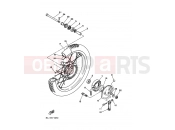 YAMAHA RT100 RT100M (3ULB) 2000 FRONT WHEEL