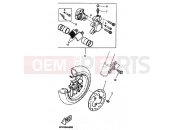 YAMAHA CW50RS BW'S NEXT GENERATION (5FX3) 1999 ETRIER DE FREIN AV