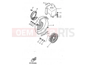 YAMAHA CW50RS NEXT GEN (5FX4) 1999 BOUCLIER & VENTILATEUR