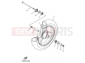 YAMAHA YN50 YN50R NEO'S 1999 FRONT WHEEL