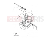 YAMAHA YN50 NEO'S (5ADE) 1999 FRONT WHEEL