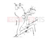 YAMAHA YN50 NEO'S (5ADE) 1999 STEERING HANDLE & CABLE