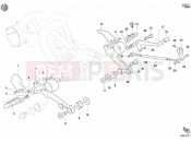DUCATI Monster S2R 800 DARK FOOTREST » FRAME