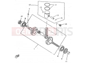 YAMAHA CW50RSP (5CC3) 1998 CRANKSHAFT & PISTON
