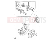 YAMAHA CW50RSP (5CC3) 1998 FRONT BRAKE CALIPER