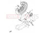 YAMAHA BWS BUMP CW50RSX 1998 REAR WHEEL
