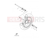 YAMAHA YN50 OVETTO (5ADB) 1998 FRONT WHEEL