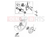 YAMAHA YQ50 NITRO (5DR4) 1998 REAR BRAKE CALIPER