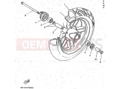 YAMAHA CW50 BW'S (4VVB) 1997 FRONT WHEEL