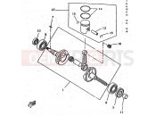 YAMAHA CW50RSX (5CD1) 1997 CRANKSHAFT & PISTON