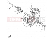 YAMAHA CW50RSX (5CD1) 1997 FRONT WHEEL