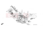 HONDA PC800 Pacific Coast 1996 E-2-1 CYLINDER HEAD (REAR)