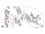 HONDA FJS400D7 ED SILVER WING 400 2007 F-15 FRONT BRAKE CALIPER