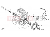 HONDA FJS400D7 ED SILVER WING 400 2007 F-16 FRONT WHEEL