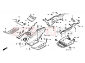 HONDA FJS400D7 ED SILVER WING 400 2007 F-11 FLOOR STEP/UNDER COVER