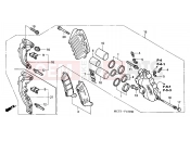 HONDA FJS600D5 ED SILVER WING 2005 F-15 FRONT BRAKE CALIPER