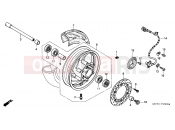 HONDA FJS600D5 ED SILVER WING 2005 F-16 FRONT WHEEL