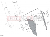 DUCATI 2021 HYPERMOTARD 950 RVE FRONT MUDGUARD [MOD:HYM RVE]