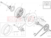 DUCATI Scrambler Desert Sled REAR WHEEL [MOD:SCR800DS]