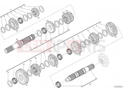 DUCATI Scrambler Desert Sled Fasthouse GEAR BOX [MOD:SCR800FH]