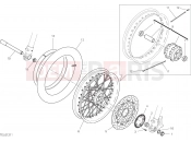 DUCATI Scrambler Desert Sled Fasthouse FRONT WHEEL [MOD:SCR800FH]