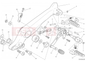 DUCATI 2021 Scrambler Icon Dark FOOTRESTS, LEFT [MOD:SCR800DK]