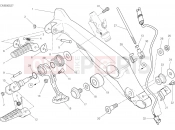 DUCATI 2021 Scrambler Icon Dark FOOTRESTS, RIGHT [MOD:SCR800DK]