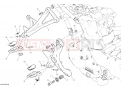 DUCATI Monster 821 Stealth FOOTRESTS, RIGHT [MOD:M821STEA]