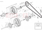 DUCATI Monster 821 RUOTA ANTERIORE E POSTERIORE [MOD:M 821]