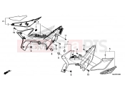 HONDA CB500X 2016 F-24 SIDE COVER
