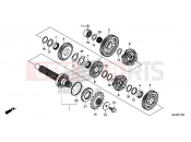 HONDA CB500X 2016 E-17-20 TRANSMISSION (COUNTERSHAFT)