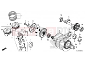 HONDA CB500X 2016 E-16 CRANK SHAFT/PISTON