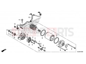 HONDA CB500X 2016 E-13 STARTER MOTOR