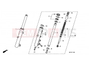 HONDA FJS600D6 SILVER WING 2006 F-14 FRONT FORK