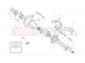 DUCATI Hypermotard 1100 Rear wheel axle