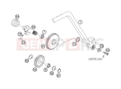 HUSQVARNA 2005 FE 550 FE 550e/6 05 (2403E2) ENGINE - KICK STARTER